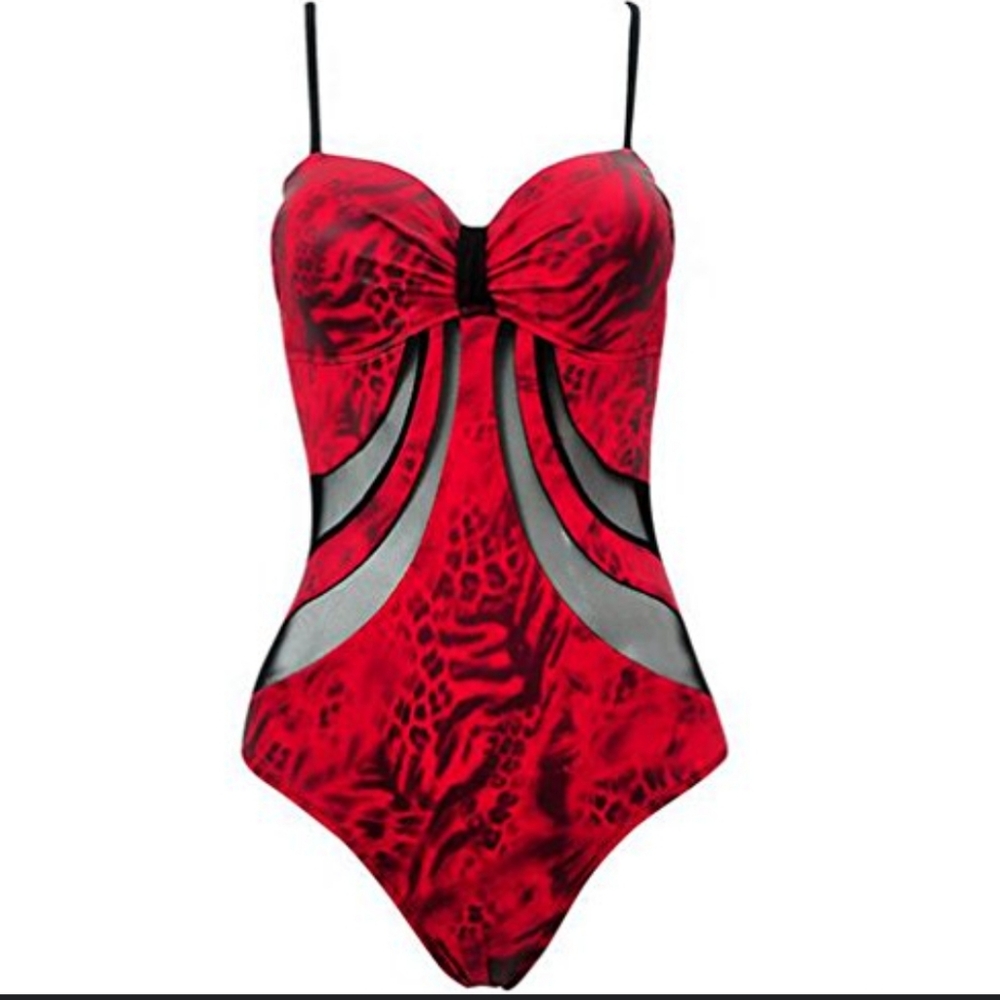 Sexy red bathing suit 0077
